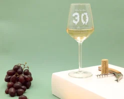 Verre à vin personnalisable anniversaire - Ballons