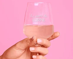 Verre à vin personnalisable - "Le verre de" - Femme