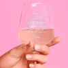 Verre à vin personnalisable - Aujourd'hui je t'aime depuis