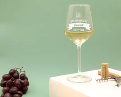 Verre à vin personnalisable anniversaire - Bougies