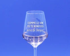 Verre à vin personnalisable - Message