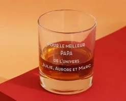 Verre à whisky personnalisé - Message