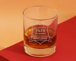 Verre à whisky personnalisé homme - Meilleur du monde