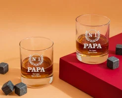 Verre à whisky personnalisé - Papa N°1