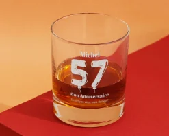 Verre à whisky personnalisé anniversaire - Ballons