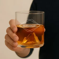 Verre relief personnalisé - Prénom