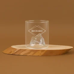 Verre relief personnalisé - Prénom