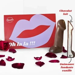 Zizi en chocolat avec message personnalisable - Erotique